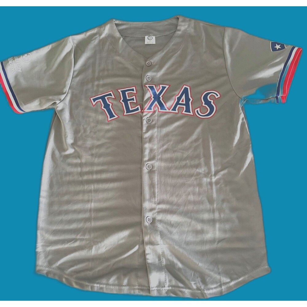 MLB Texas Rangers Joc Pederson #4 Button Front Jersey Men’s Size M